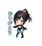 リンクの天使スケーター（個別スタンプ：11）