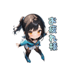 リンクの天使スケーター（個別スタンプ：19）