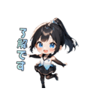 リンクの天使スケーター（個別スタンプ：35）