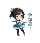 リンクの天使スケーター（個別スタンプ：37）