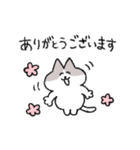 敬語＆挨拶なハチワレ猫（個別スタンプ：2）