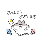 敬語＆挨拶なハチワレ猫（個別スタンプ：5）