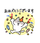 敬語＆挨拶なハチワレ猫（個別スタンプ：16）