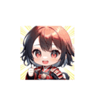 赤のちび戦士スタンプ003（個別スタンプ：1）