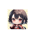 赤のちび戦士スタンプ003（個別スタンプ：3）