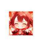 赤のちび戦士スタンプ003（個別スタンプ：13）