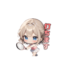 ウィンブルドンを目指す☆テニスガール！（個別スタンプ：6）