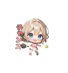 ウィンブルドンを目指す☆テニスガール！（個別スタンプ：8）