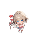 ウィンブルドンを目指す☆テニスガール！（個別スタンプ：14）