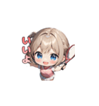 ウィンブルドンを目指す☆テニスガール！（個別スタンプ：19）