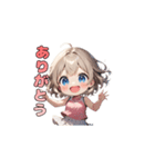 ウィンブルドンを目指す☆テニスガール！（個別スタンプ：20）