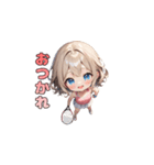 ウィンブルドンを目指す☆テニスガール！（個別スタンプ：21）