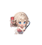 ウィンブルドンを目指す☆テニスガール！（個別スタンプ：27）