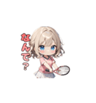 ウィンブルドンを目指す☆テニスガール！（個別スタンプ：30）