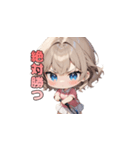 ウィンブルドンを目指す☆テニスガール！（個別スタンプ：35）