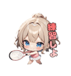 ウィンブルドンを目指す☆テニスガール！（個別スタンプ：36）