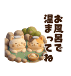 【冬】もち猫のクリスマス〜お正月（個別スタンプ：3）