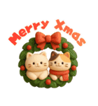【冬】もち猫のクリスマス〜お正月（個別スタンプ：10）