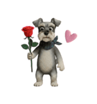 愉快なシュナウザースタンプ（個別スタンプ：9）