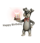 愉快なシュナウザースタンプ（個別スタンプ：12）