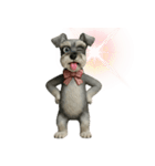 愉快なシュナウザースタンプ（個別スタンプ：14）