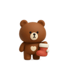 3D◎こぐまさんスタンプ #5（個別スタンプ：14）
