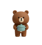 3D◎こぐまさんスタンプ #5（個別スタンプ：40）