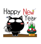 黒猫★お正月とクリスマス（再販）（個別スタンプ：8）