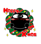 黒猫★お正月とクリスマス（再販）（個別スタンプ：14）