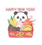 飛び出す♡ゆるかわパンダンミニ正月:再販（個別スタンプ：5）