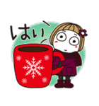 はな子✿ずっと使える冬と年末年始（個別スタンプ：1）