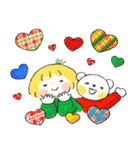 はるちゃんとふうくん キラキラ冬だより（個別スタンプ：18）