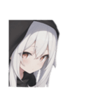 引きこもり黒パーカー たまに無言（個別スタンプ：2）