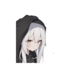 引きこもり黒パーカー たまに無言（個別スタンプ：13）