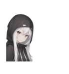 引きこもり黒パーカー たまに無言（個別スタンプ：15）