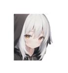 引きこもり黒パーカー たまに無言（個別スタンプ：21）