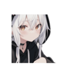 引きこもり黒パーカー たまに無言（個別スタンプ：23）