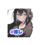 引きこもり黒パーカー たまに無言（個別スタンプ：29）