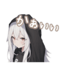 引きこもり黒パーカー たまに無言（個別スタンプ：38）