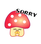nobobi 赤いキノコっち（個別スタンプ：4）