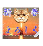【再販】新春噴射猫メッセージ（個別スタンプ：6）