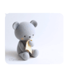 うつクマ ネガティブ感情 気力ゼロ（個別スタンプ：3）