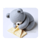 うつクマ ネガティブ感情 気力ゼロ（個別スタンプ：7）