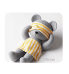 うつクマ ネガティブ感情 気力ゼロ（個別スタンプ：9）