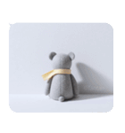 うつクマ ネガティブ感情 気力ゼロ（個別スタンプ：17）