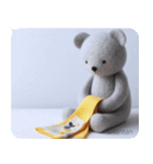 うつクマ ネガティブ感情 気力ゼロ（個別スタンプ：21）