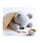 うつクマ ネガティブ感情 気力ゼロ（個別スタンプ：25）