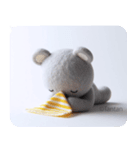 うつクマ ネガティブ感情 気力ゼロ（個別スタンプ：27）