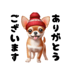 可愛いチワワの秋冬年末年始（個別スタンプ：17）