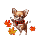 可愛いチワワの秋冬年末年始（個別スタンプ：24）